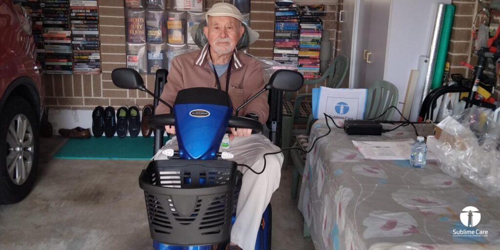 david on his enablensw scooter